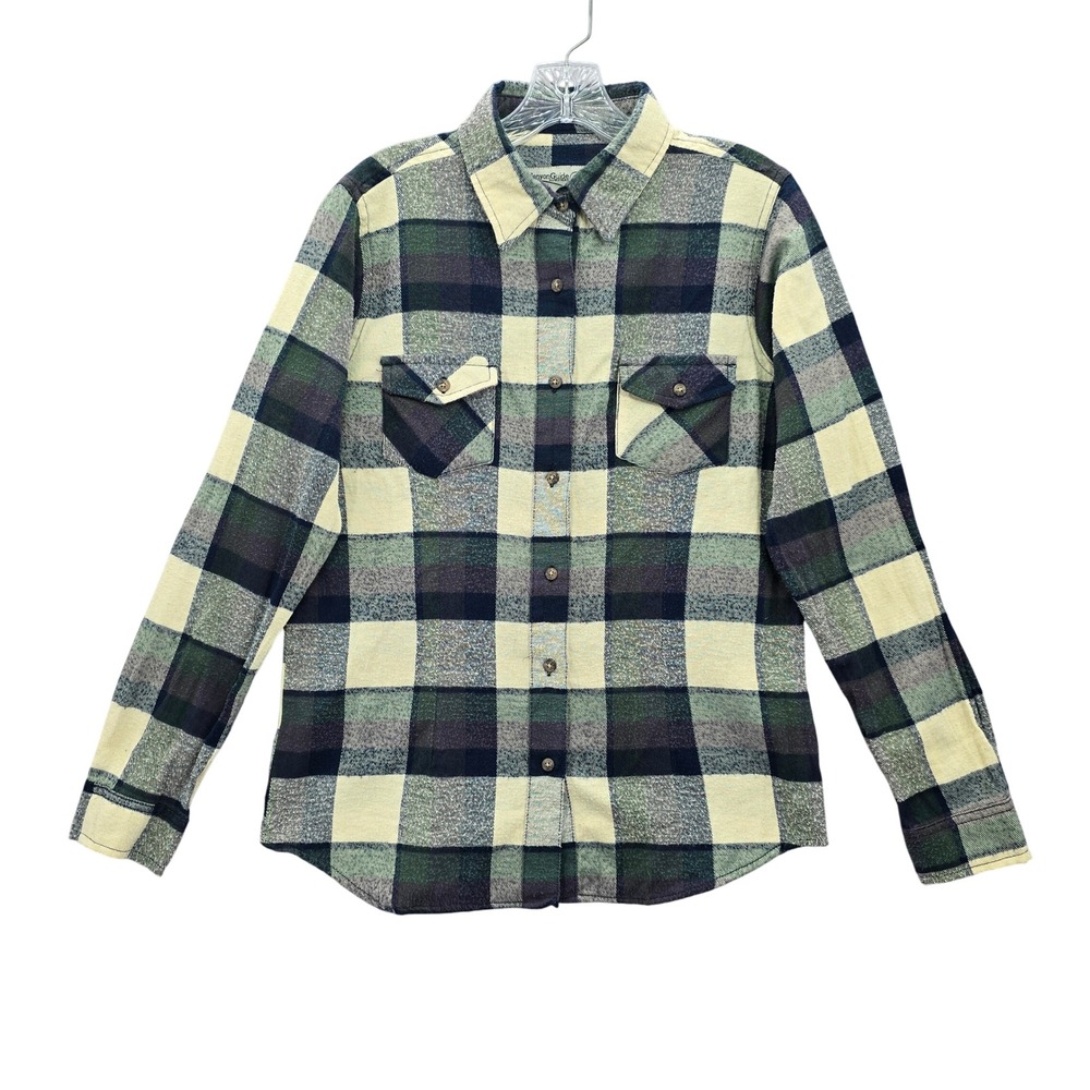 Buffalo Check Y2K Vintage Plaid Button Punk Shirt Elena 90s Grunge Bella Top M